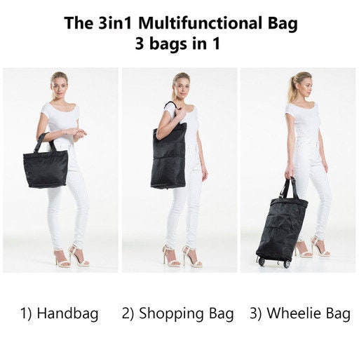 Bergs Multifuncional Bag-Bolso de mano/compradores/Wheelie Marrón 
