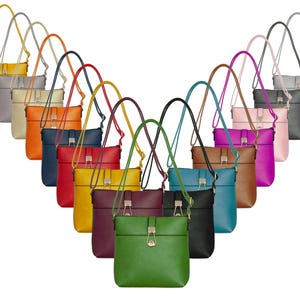 Sac bandoulière/épaule léger en similicuir pour femme, différentes couleurs