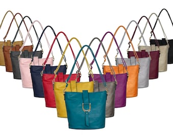 Classic Faux Leather Crossbody / Shoulder Bag for Ladies Various Colours