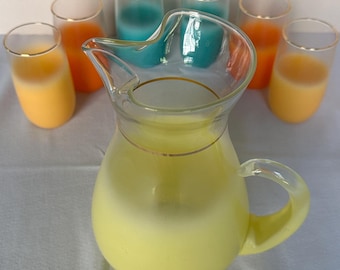 Iconic 1950s-1960s Blendo Pitcher and Glasses Set