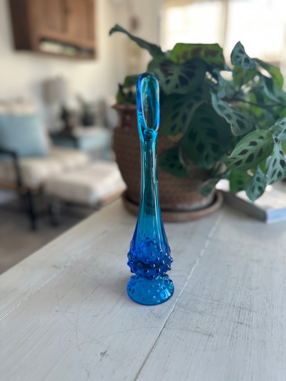 '50~'60 フェントン Fenton Blue Hobnail 美品 50~'60 フェントン Fenton Blue Hobnail 美品 VINTAGE FENTON