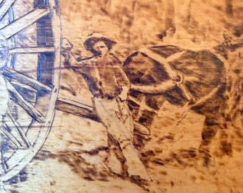 Vintage Rustic Wood Folk Art