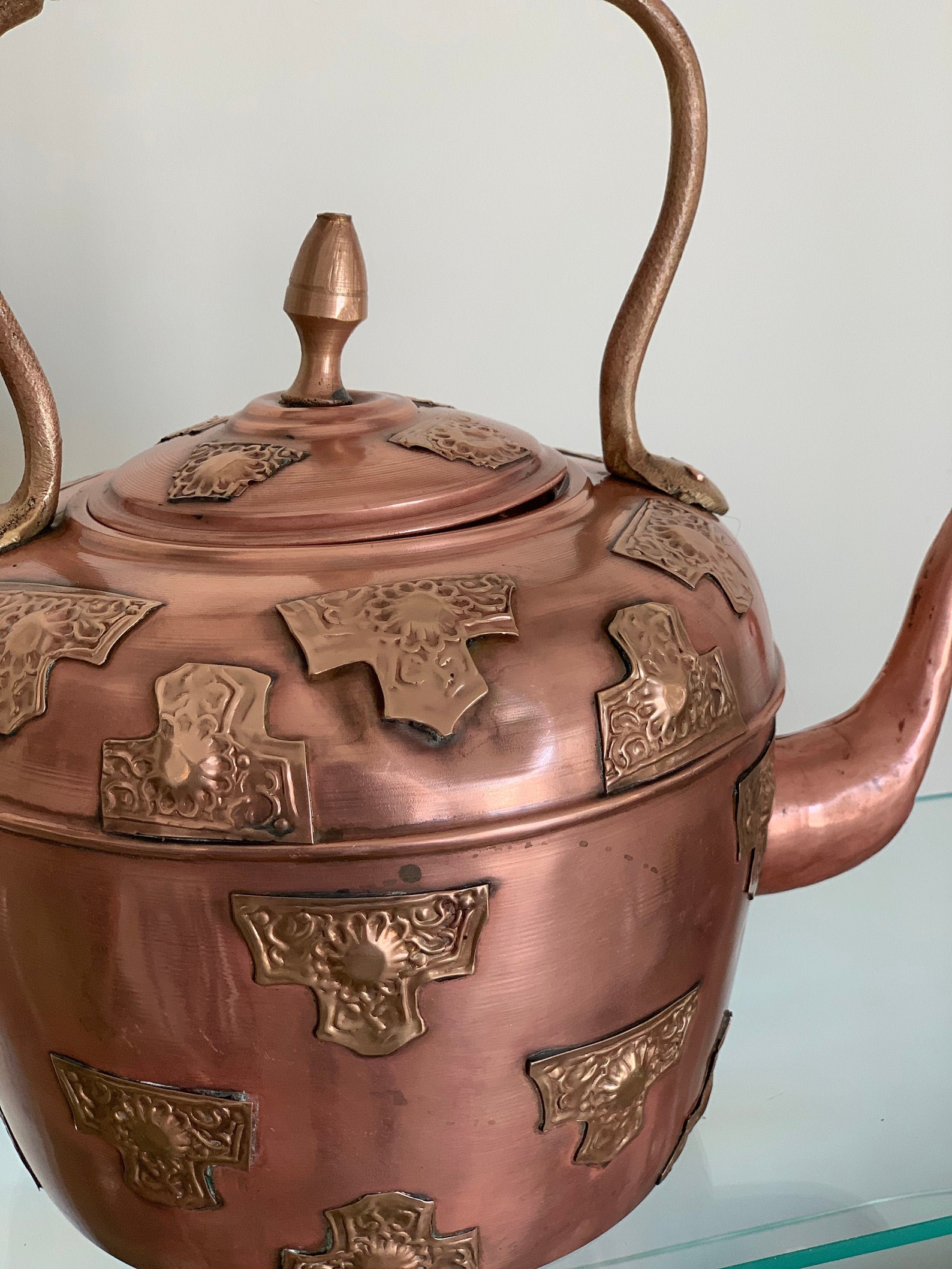 Unique Intricate Copper Tea Kettle Etsy