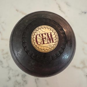 Antique Bocce Lawn Bowling Ball by Thomas Taylor Glasgow Scotland
