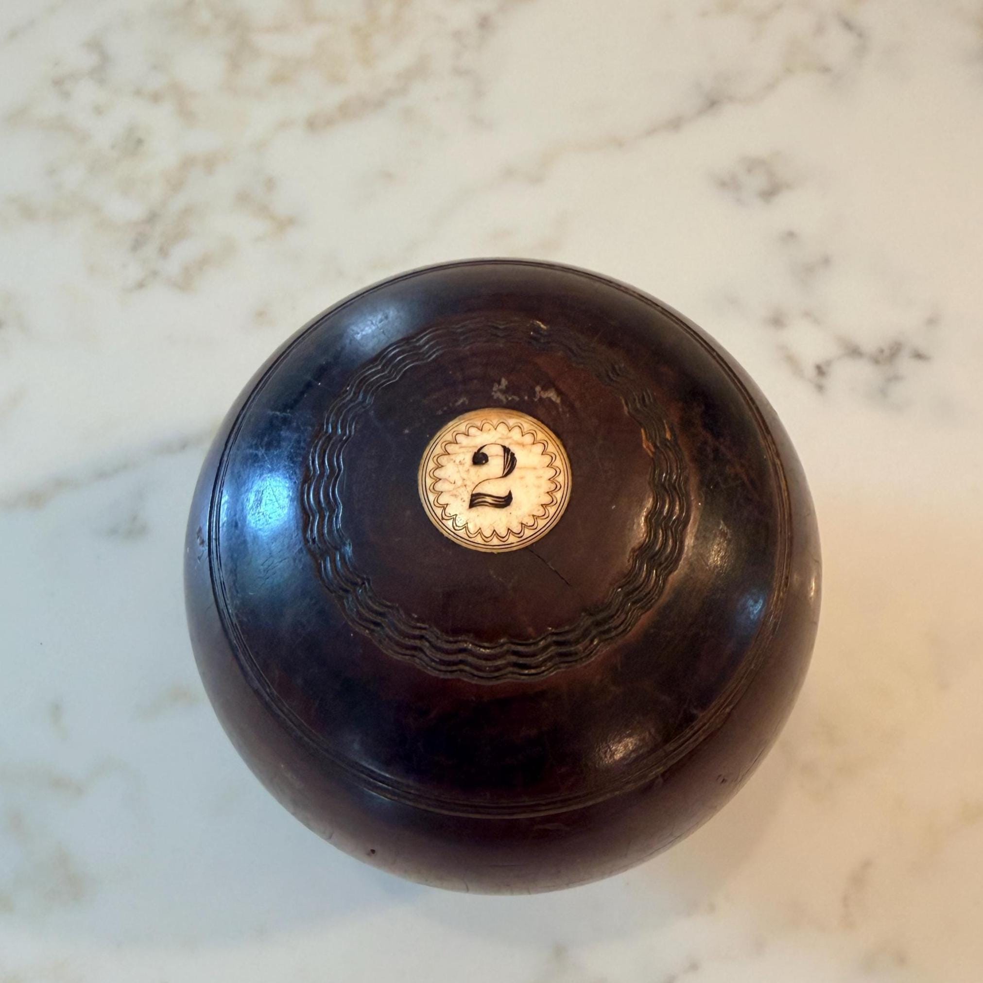 Antique Wooden Bowling Ball - Etsy
