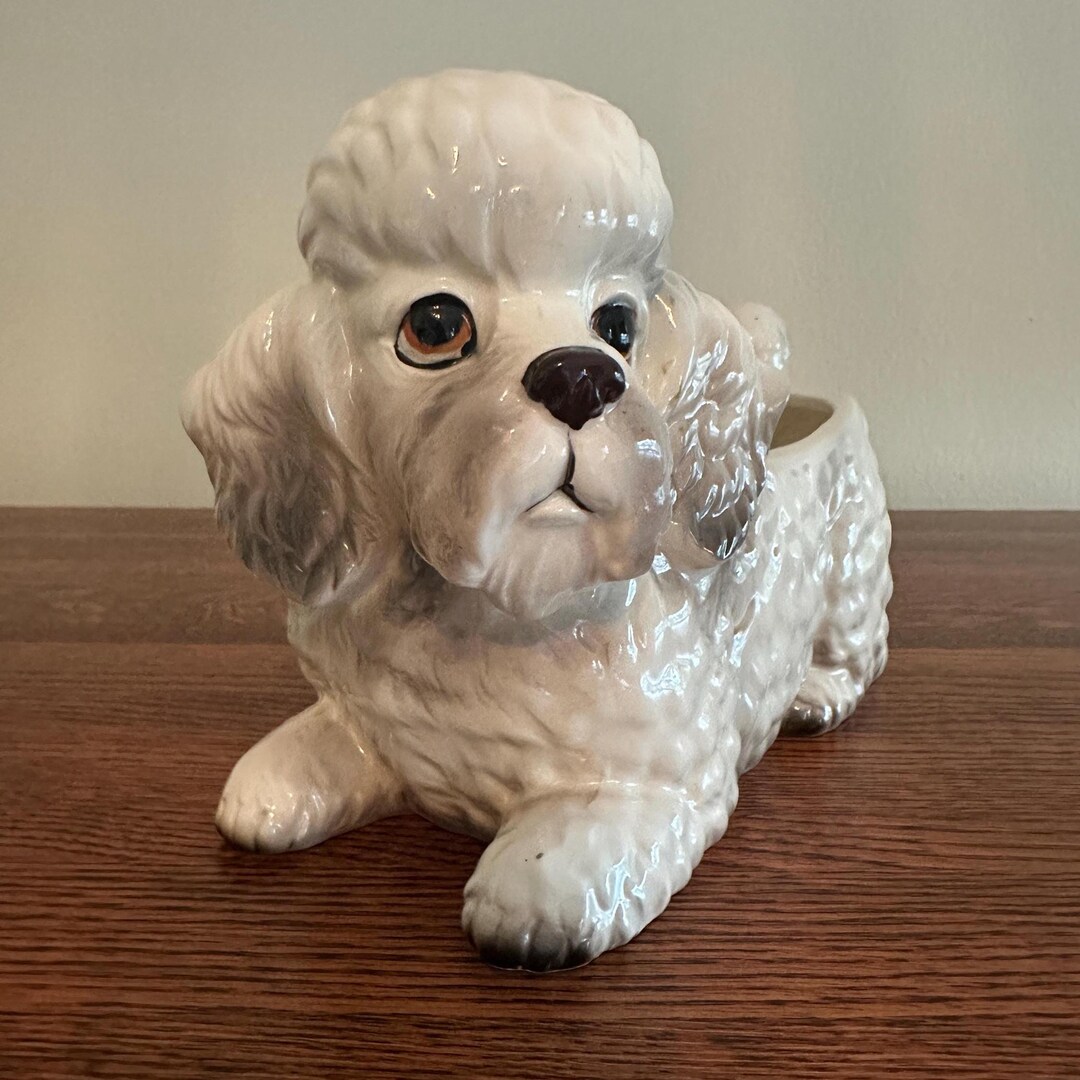 Vintage 1960s Relpo Poodle Planter - Etsy