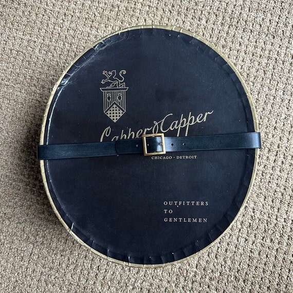 Vintage Capper and Capper Hatbox Marked Churchill Hats LTD Etsy