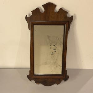 Early American Primitive Chippendale Style Mirror