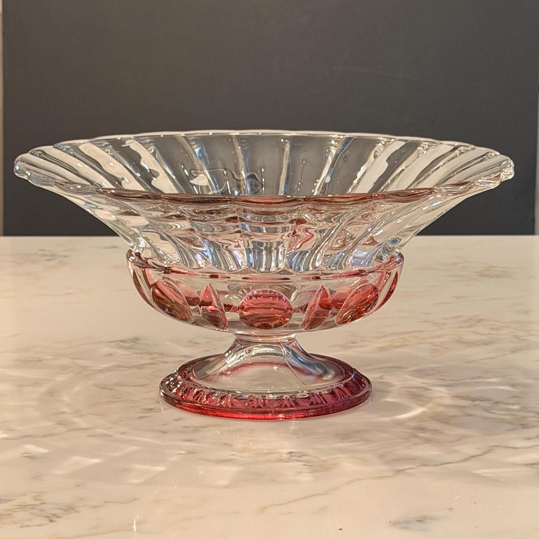 Classiqeu Pattern 1950s Art Glass Oval and Dot Classique Pattern by Rainbow Glass Co - Etsy