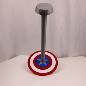 Captain America inspired Helmet Stand
