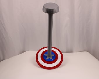 Captain America inspired Helmet Stand