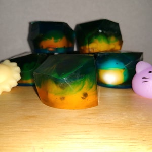 Custom gem soap with toy inside