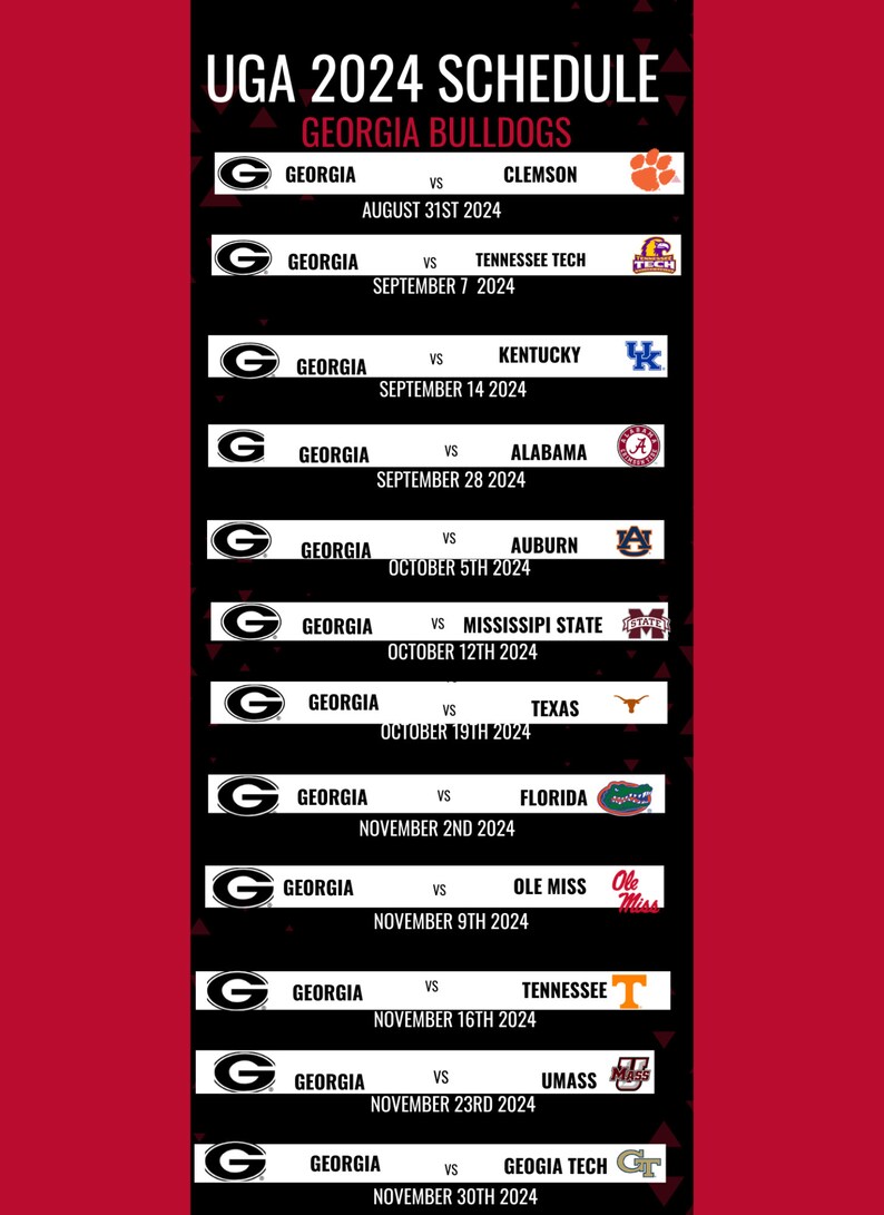 Uga Football Tv Schedule 2024 Season Britt Colleen