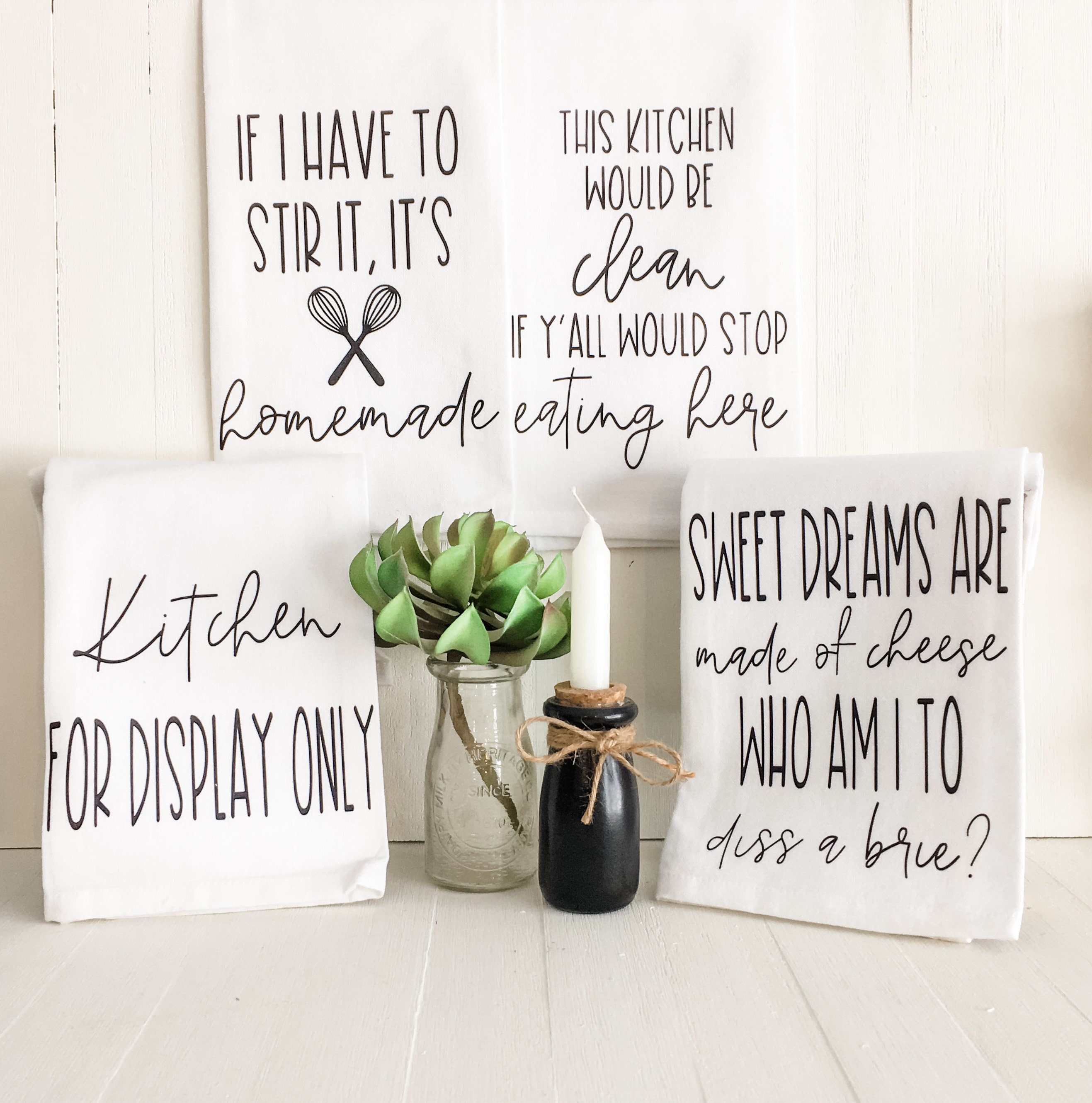 Dish Towels with Funny Sayings Quirky Hand Towels Etsy