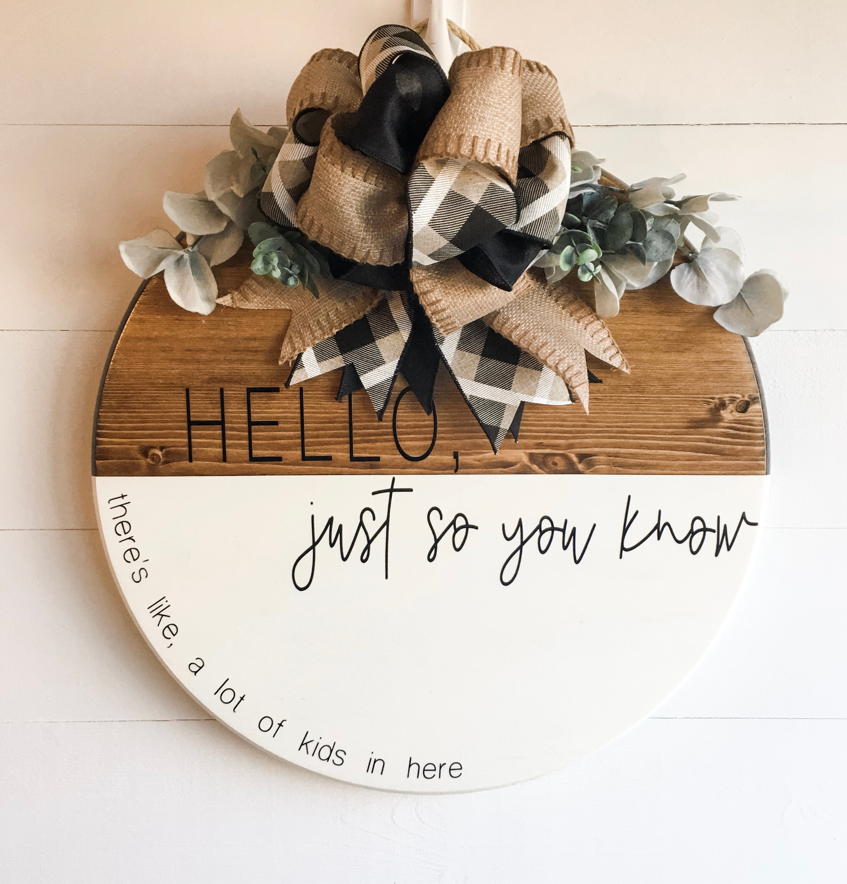 Welcome Sign Circle Sign Funny Welcome Sign Funny Door - Etsy