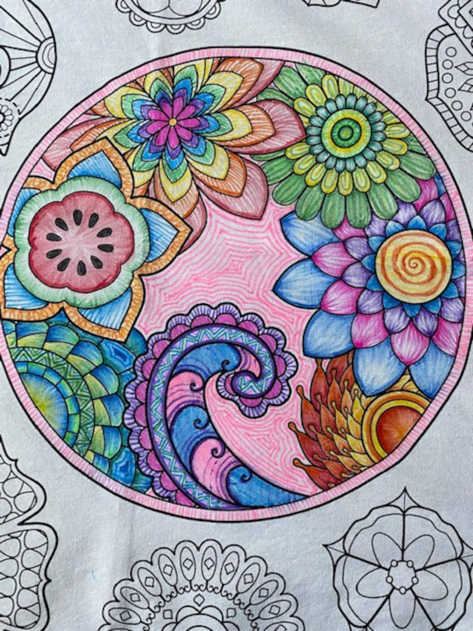 Mandala Placemats, Coloring Placemats, Kids Placemat, Adult Coloring