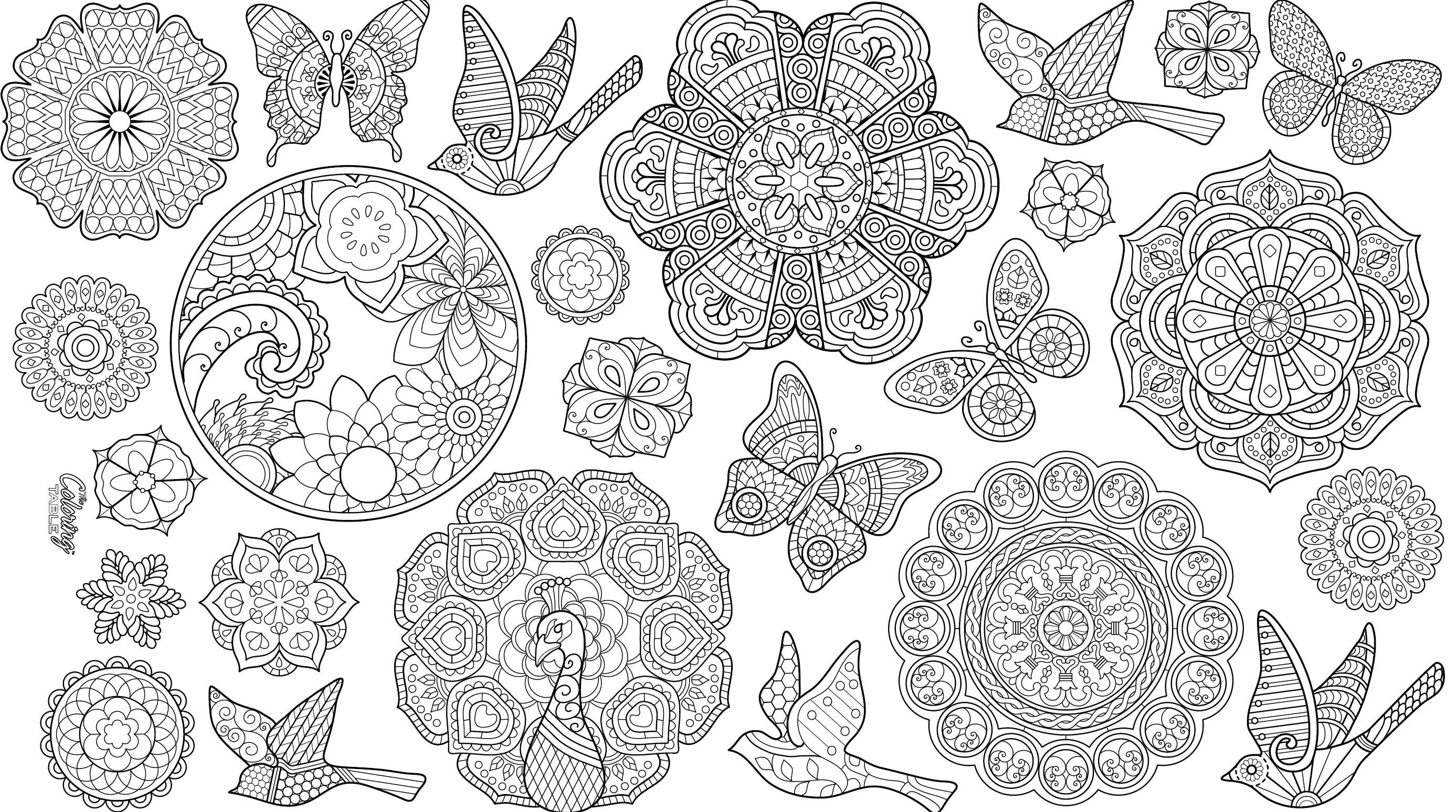 Mandala Tablecloth Coloring Tablecloth Kids Tablecloth Etsy