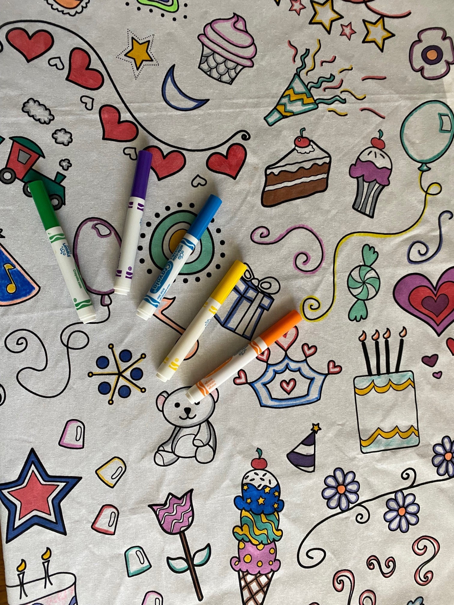 Kids Washable Coloring Mat 