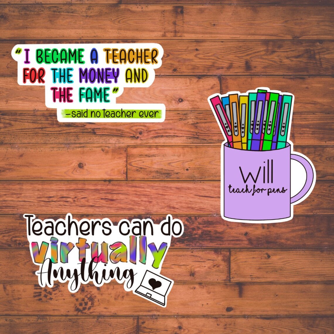 Teacher appreciation-sticker bundle | Etsy