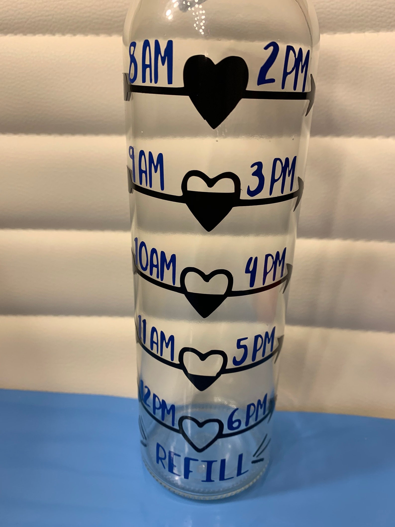 Horario de botellas de agua personalizado Etsy