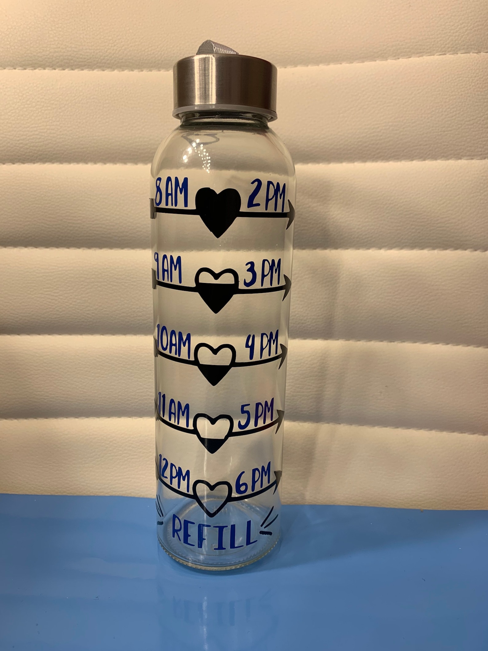 Water bottle schedule personalized Etsy