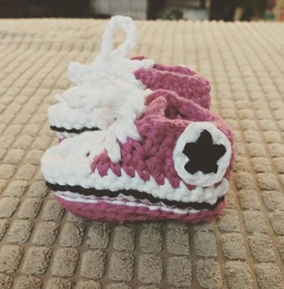 HANDMADE CROCHET BABY FIRST SHOES WOOL BOOTS SLIPPERS 