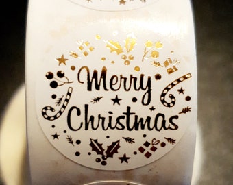 Christmas Stickers Packaging Labels Party Gift Bag Stickers Envelope Seals Seasonal Xmas Stickers Gift Tags Business Labels Stickers
