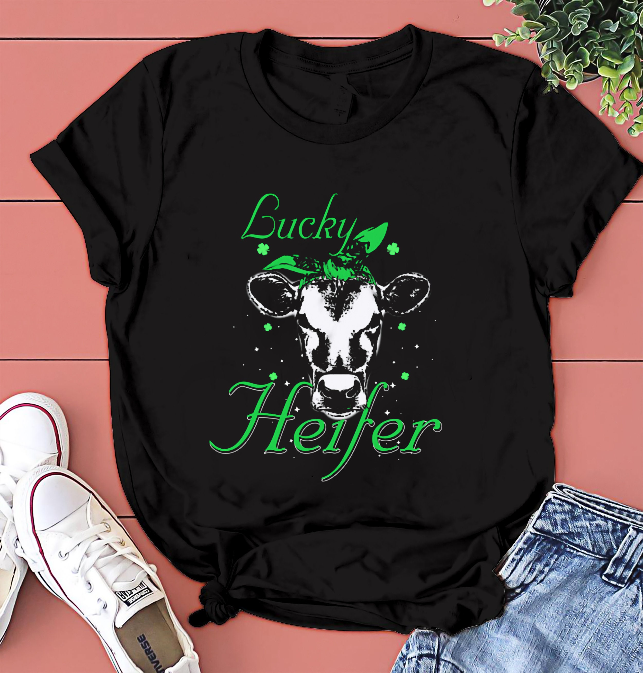 St Patricks Day Cow Lucky Heifer Great Holiday G T-Shirt St | Etsy