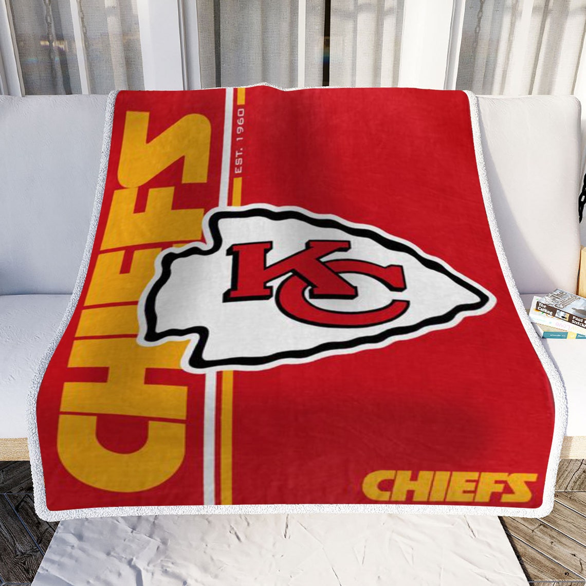 Kansas City Chiefs Blanket Throw Blanket Couch Throw Etsy