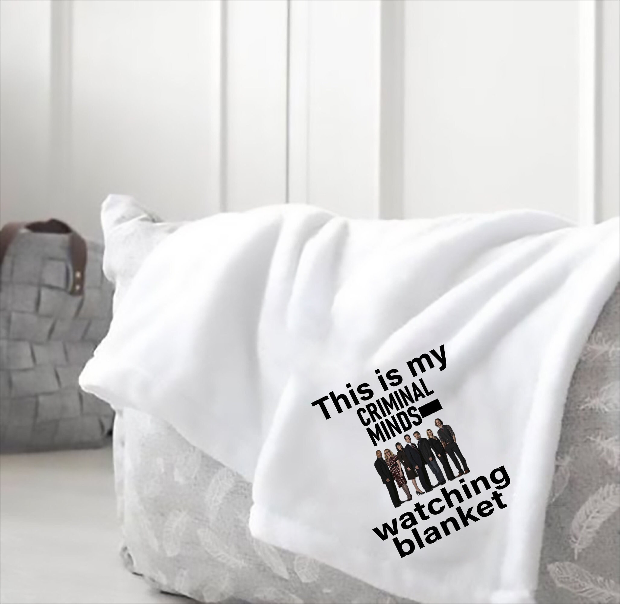 This is My Criminal Minds Watching Blanket Watching Blanket Etsy