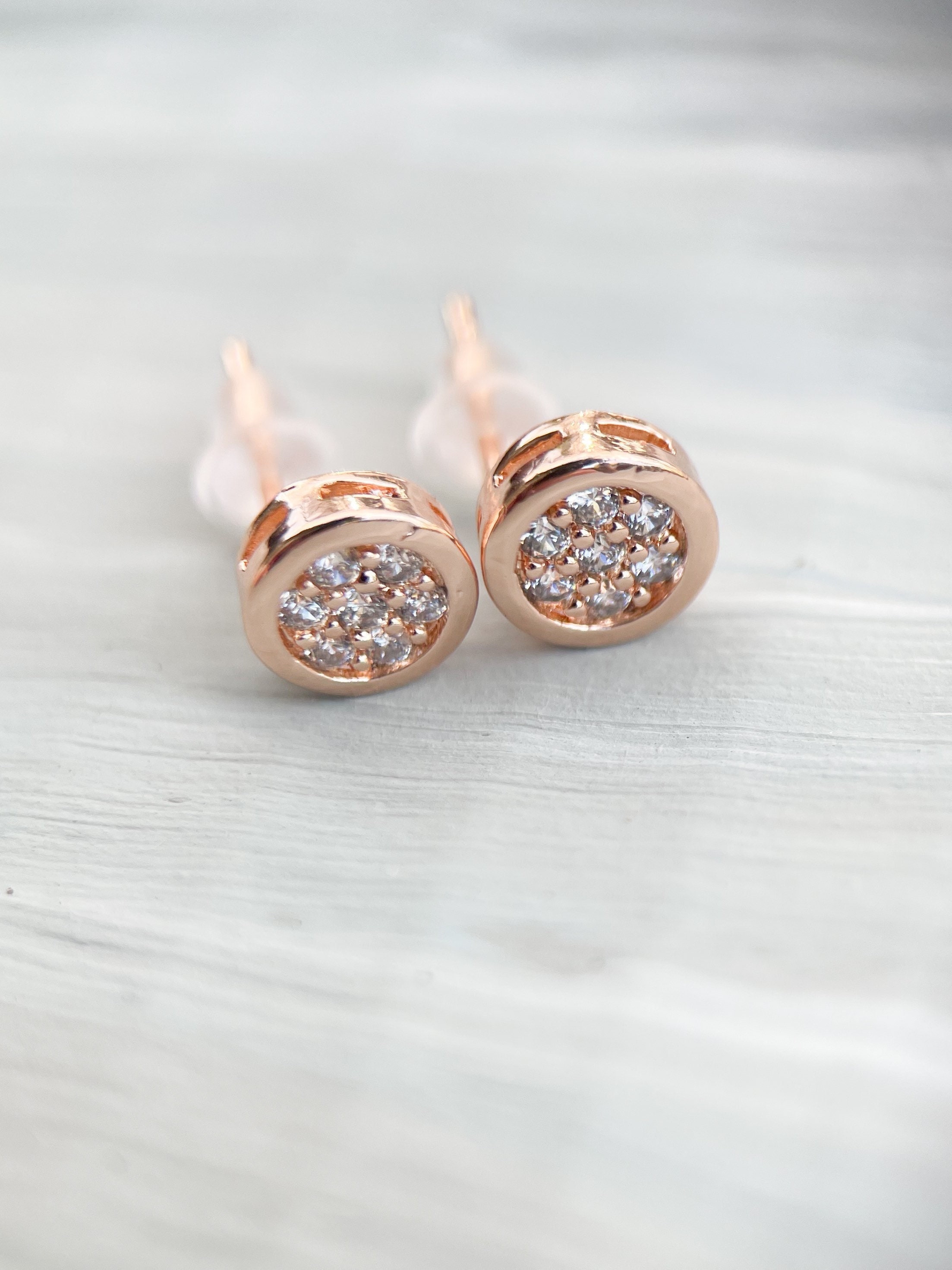 Gold Crystal Studs 