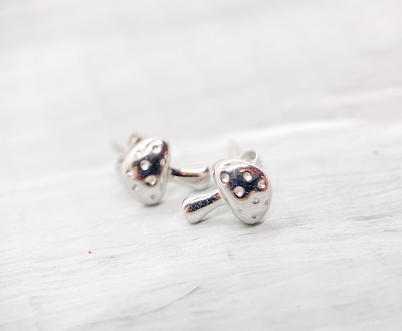 AXELUNA Orecchini a forma di fungo in argento sterling 925