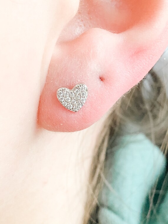 ■ENGBROX■ silver925 saturn heart cubic earring EBEA24048WH saturn heart cubic earring - ENGBROX | 60% - Asian Fashion