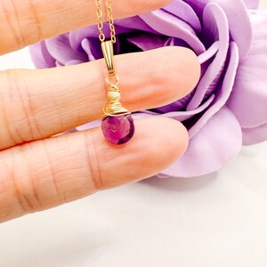 Natural amethyst pendant, wire wrapped 14k gold fill, February birthstone, gift for girlfriend, wife jewelry, gift her, handmade gift,