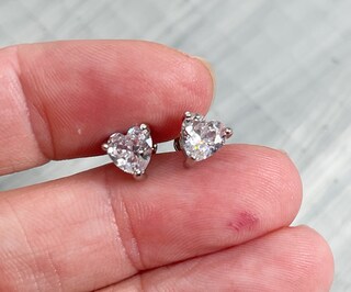Orecchini A Perno In Argento Sterling 925 Con Ciondolo Infinity E Cristalli - Regalo Di Compleanno Per Lei