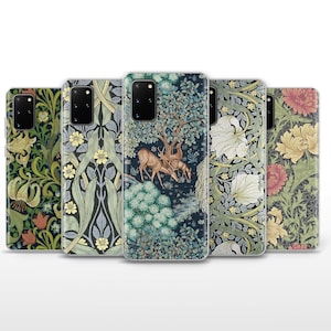 Morris Phone Case Arts and Crafts Cover for Samsung Galaxy S23, S24 Ultra, S25 Plus, S24 FE and A15, A35, A55