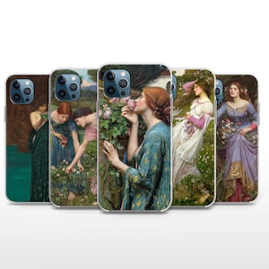romantische Handyhülle Waterhouse Cover für iPhone SE, Xs, Xr, 12, 14 Pro, 15 Plus, 16 Pro Max und Google Pixel 8 Pro