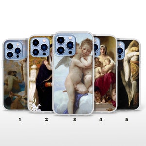 Bouguereau Phone Case Realism Cover for iPhone 8+, SE, Xr, 12 Pro, 13, 14 Pro, 15 Plus, 16 Pro Max and Google Pixel 8 Pro