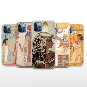 Iconic Egyptian Art Phone Case Pharaoh Cover for iPhone 8, Xs, 12, 13, 14 Pro, iPhone 15 Plus, 16 Pro Max, Google Pixel 8 Plus
