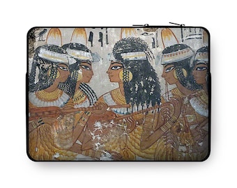Luxury MacBook Air Ancient Egypt Case, Musicians on lutes Premium Laptop MacBook Pro Sleeve, Laptop Painting Cover 13 inches, 15 inches Case