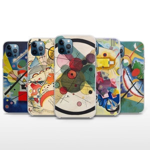 Abstract Art Phone Case Wassily Kandinsky Cover for iPhone 8+, Xs, Xr, 12, 13, 14 Pro, 15 Pro Max, iPhone 16 Plus and Google Pixel 8 Pro