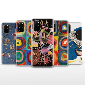 Kandinsky Phone Case Abstract Cover for Samsung Galaxy S10, S20 +5G, S21, S21 Ultra, S22 Plus, S23, S24 Plus, FE 5G, Xiaomi Redmi, Mi Note