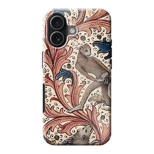 Medieval Monkey Hedgehog Art Phone Case: Illuminated Manuscript Cover
