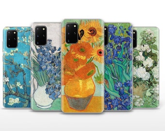 Van Gogh Phone Case Impressionist Cover für Samsung Galaxy S20, S21 +5G, S22, S23 Ultra, S24 Plus, FE 5G, Redmi, Mi Note, Mix