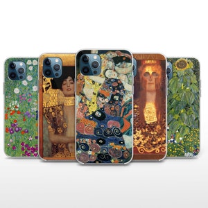 Klimt Phone Case Art Nouveau Art Cover for iPhone SE, Xs, Xr, 12, 13, 13 Pro, 14 Pro Max, Google, Huawei, HTC, Honor, Nokia, Sony & OnePlus