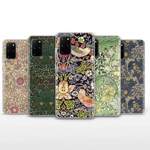 William Morris Phone Case Crafts Cover for Samsung Galaxy S10, S20, S20 +5G, S22, S23 Ultra, S24 Plus, FE 5G, Xiaomi Redmi, Mi Note, Mix