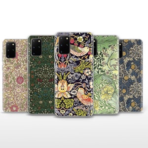William Morris Phone Case Crafts Cover for Samsung Galaxy S23, S24 Ultra, S25 Plus, S24 FE and A15, A35, A55