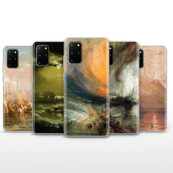 Turner Phone Case, Romanticism Art Cover, für Samsung Galaxy S20, S21, S22 +5G, S23 Ultra, S24 Plus, FE 5G, Redmi, Mi Note, Mi Mix