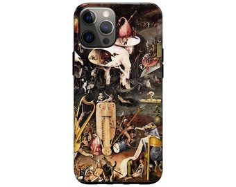 Bosch Tough Phone Case Earthly Delights Cover for iPhone 15 Pro Max, Pro, Mini, 14 Pro, 13 Mini, 11, SE & Samsung S24, Ultra, Plus, 5G, FE