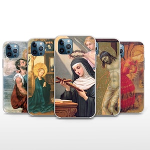 Catholic Saints Phone Case: Christian Religious Art Cover